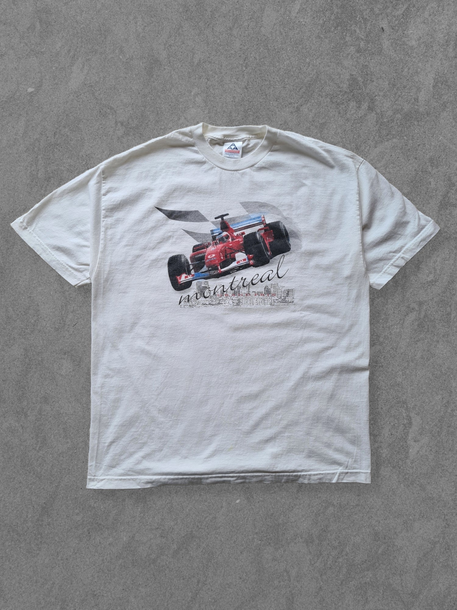 De vintage winkel met tweedehands kleding uit de thrift | 90s AAA ''MONTREAL GRAND PRIX'' T-SHIRT [XL] T-SHIRT