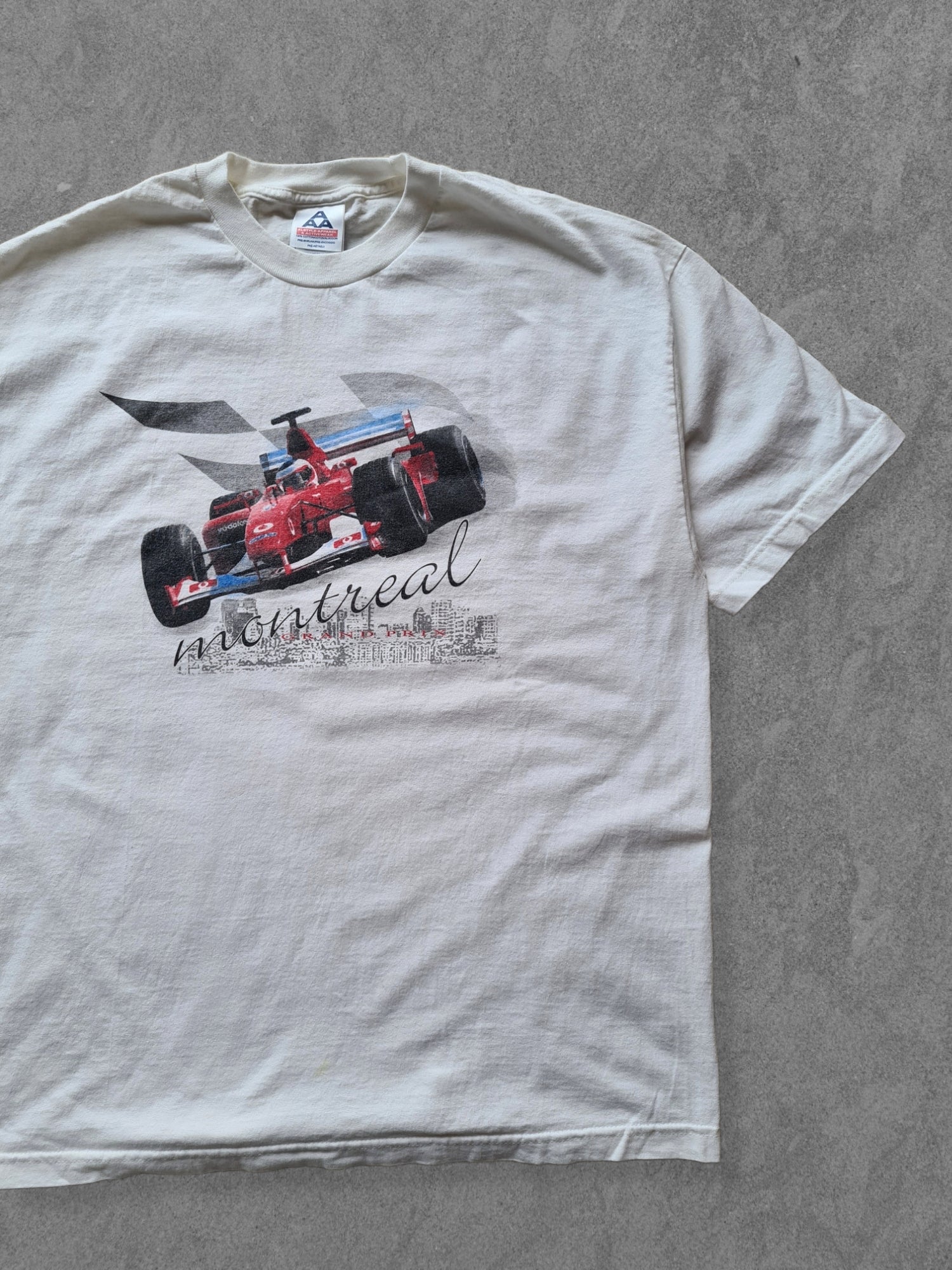 De vintage winkel met tweedehands kleding uit de thrift | 90s AAA ''MONTREAL GRAND PRIX'' T-SHIRT [XL] T-SHIRT