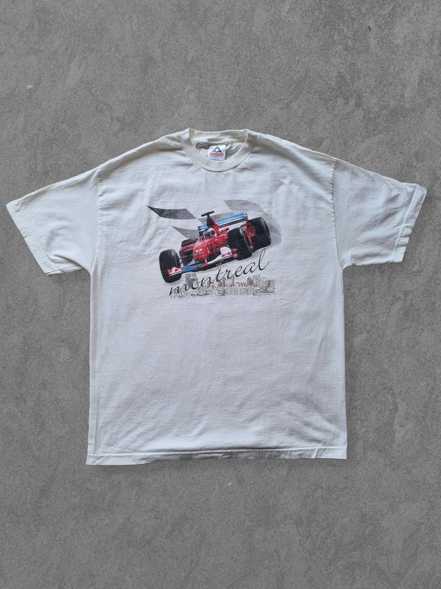De vintage winkel met tweedehands kleding uit de thrift | 90s AAA ''MONTREAL GRAND PRIX'' T-SHIRT [XL] T-SHIRT