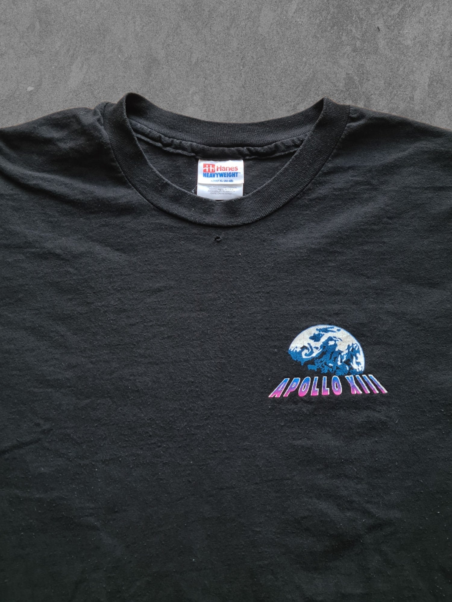 De vintage winkel met tweedehands kleding uit de thrift | 90s HANES ''APOLLO 13'' T-SHIRT [XL] T-SHIRT