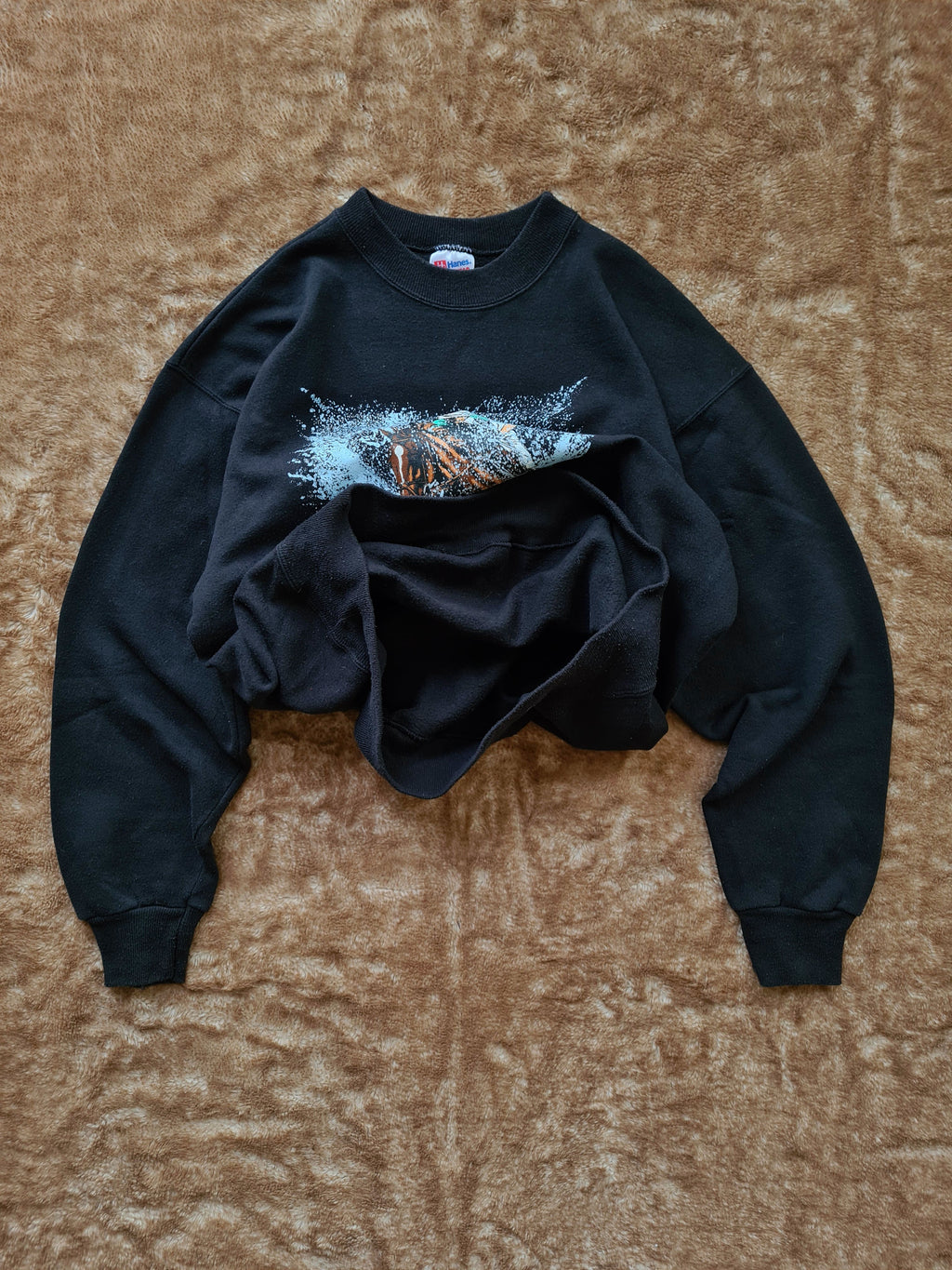 De vintage winkel met tweedehands kleding uit de thrift | 90s HANES ''CROSS COUNTRY'' SWEATSHIRT [L] SWEATSHIRT