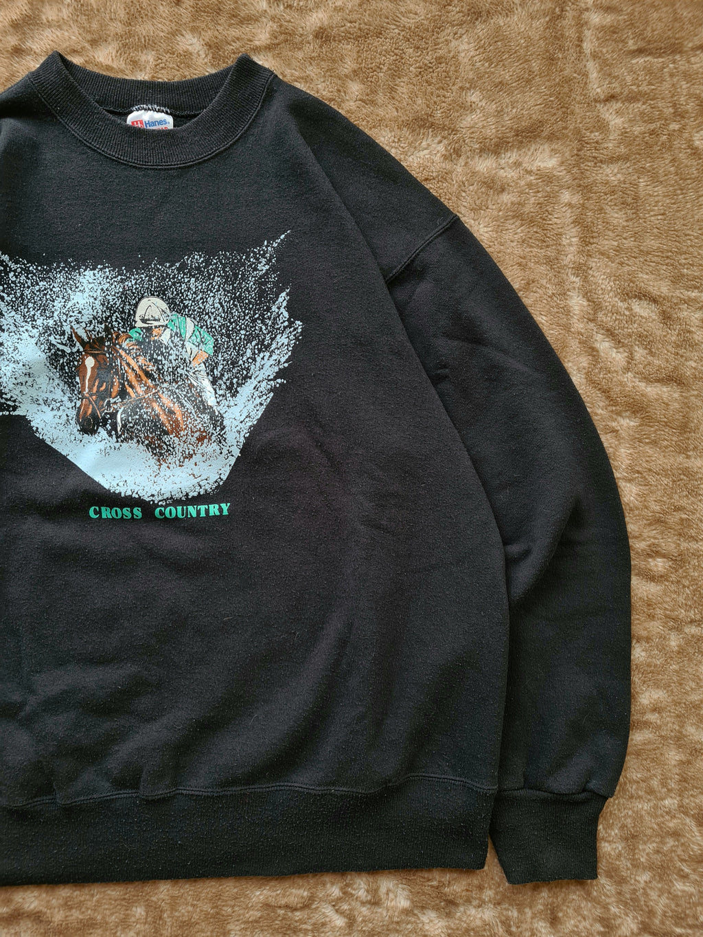 De vintage winkel met tweedehands kleding uit de thrift | 90s HANES ''CROSS COUNTRY'' SWEATSHIRT [L] SWEATSHIRT
