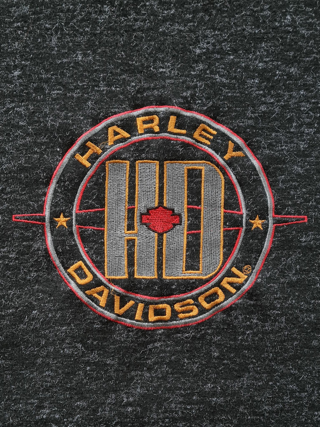 De vintage winkel met tweedehands kleding uit de thrift | 90s HARLEY DAVIDSON EMBROIDERED SWEATSHIRT [L] SWEATSHIRT