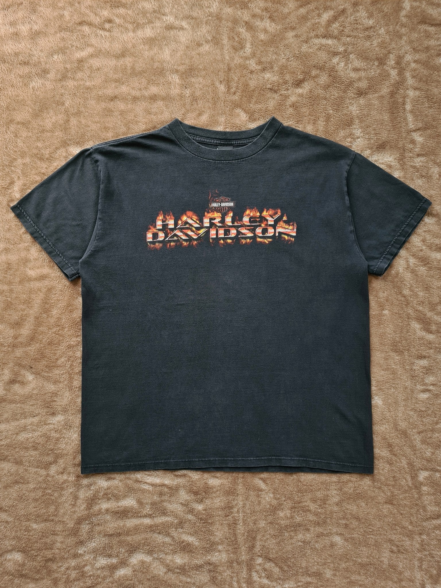 De vintage winkel met tweedehands kleding uit de thrift | 90s HARLEY DAVIDSON ''PUERTO RICO'' T-SHIRT [XL] T-SHIRT