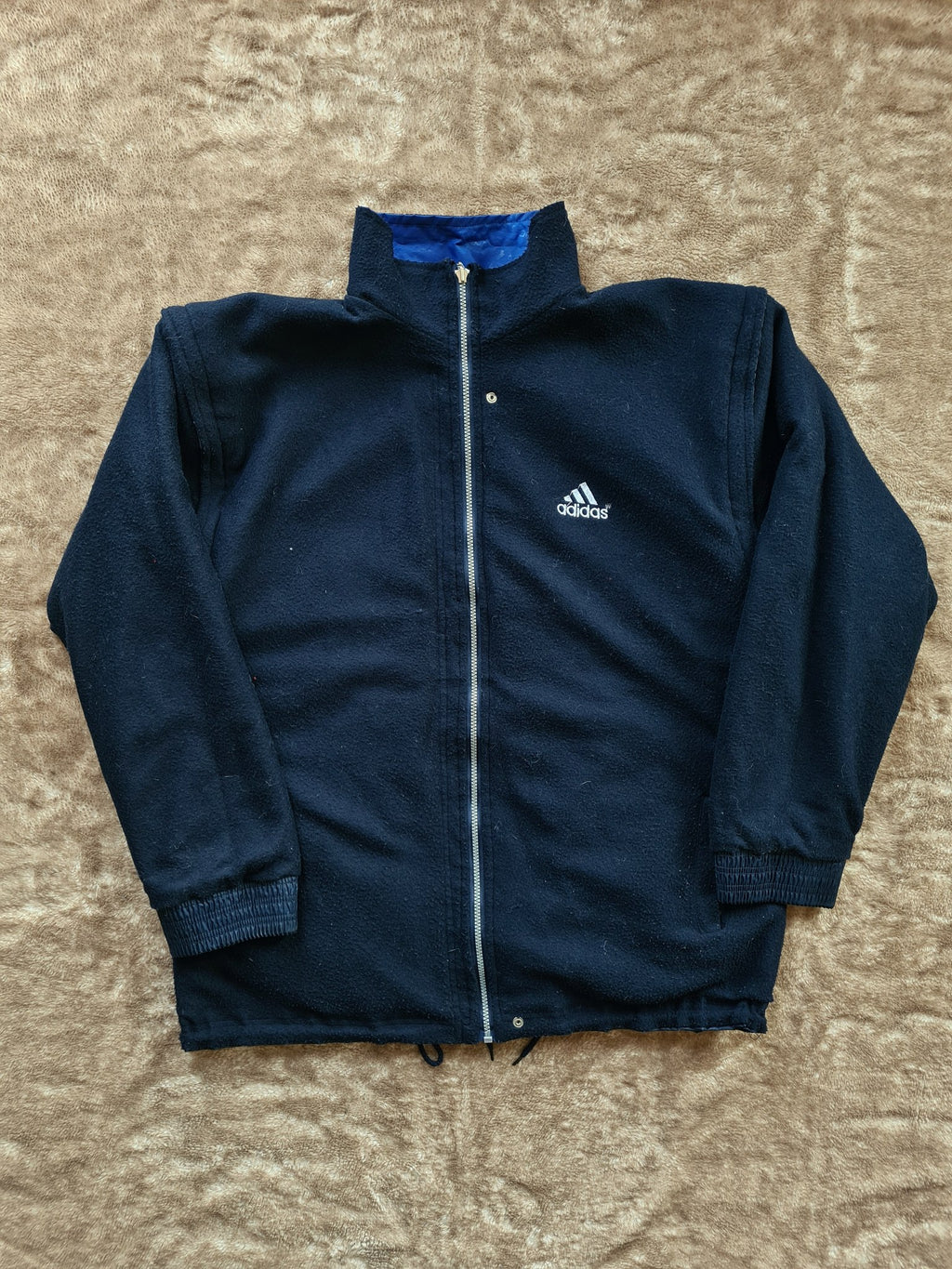 De vintage winkel met tweedehands kleding uit de thrift | 90s RETRO ADIDAS REVIRSABLE JACKET [XL] OUTERWEAR