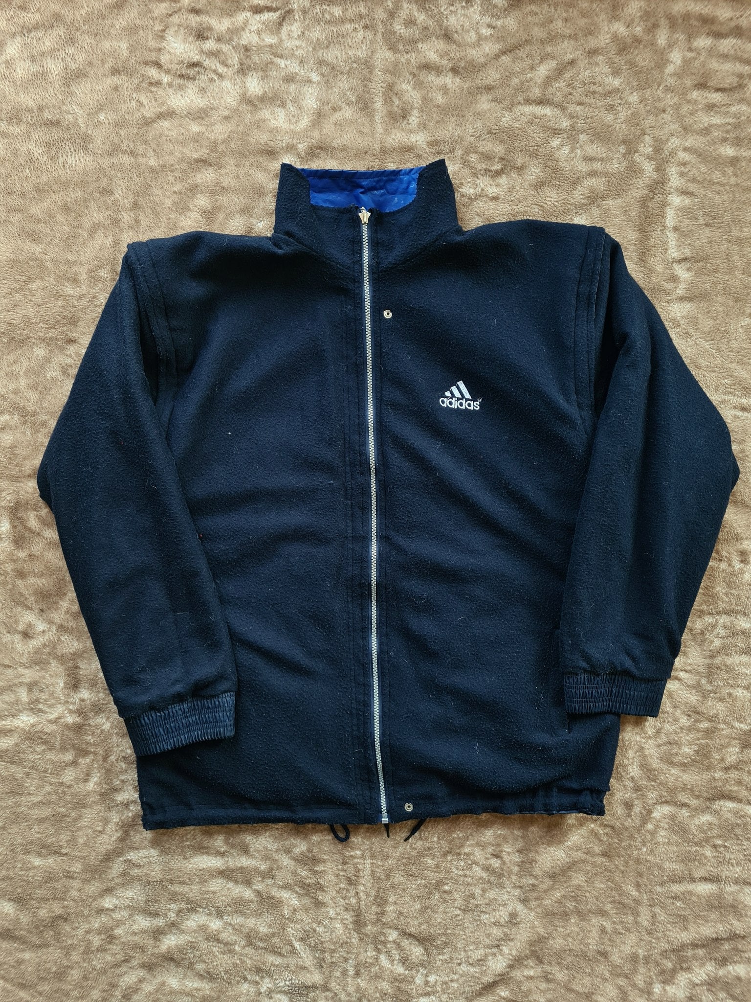 De vintage winkel met tweedehands kleding uit de thrift | 90s RETRO ADIDAS REVIRSABLE JACKET [XL] OUTERWEAR