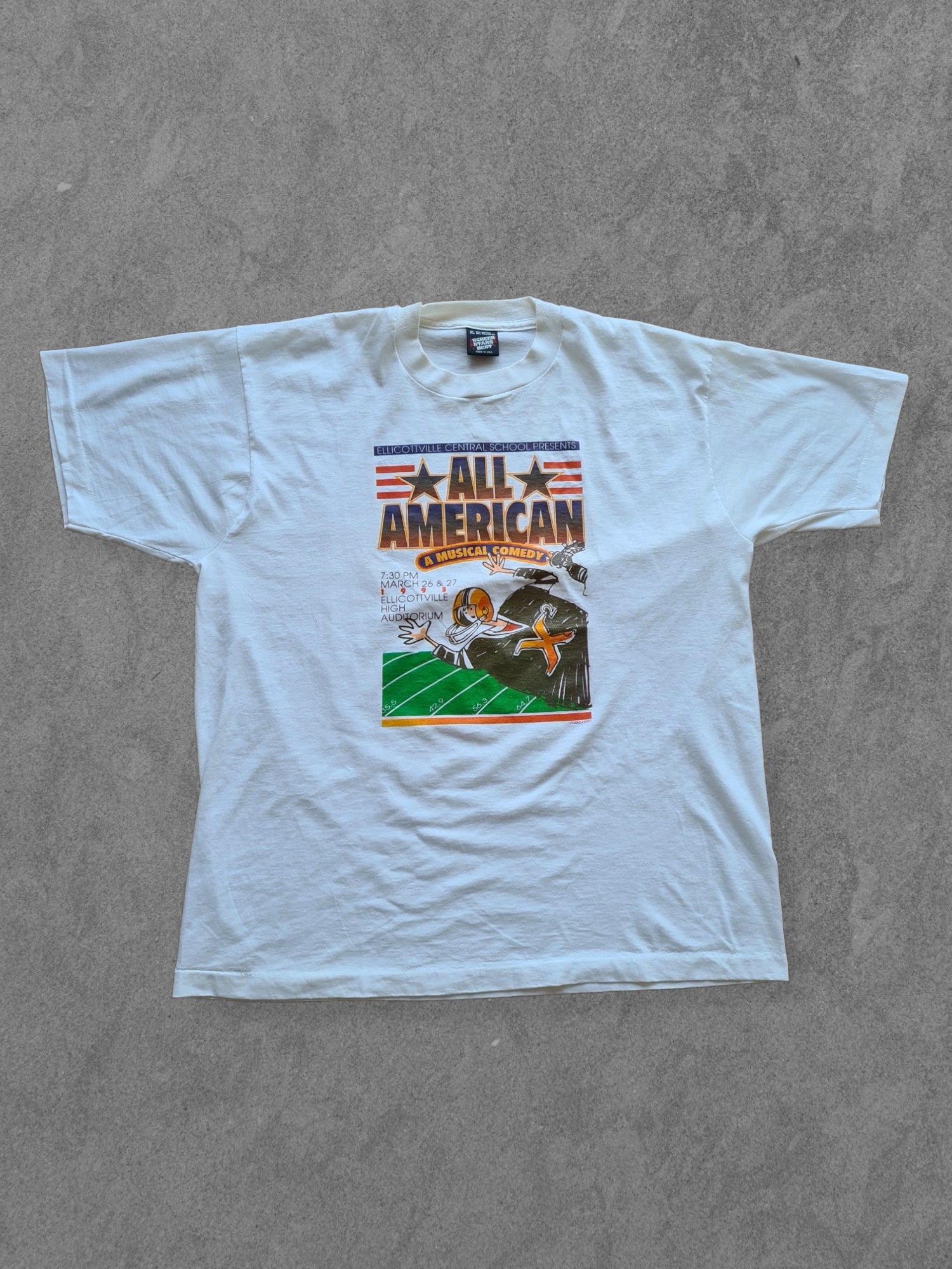 De vintage winkel met tweedehands kleding uit de thrift | 90s SCREEN STARS ''ALL AMERICAN'' T-SHIRT [XL] T-SHIRT