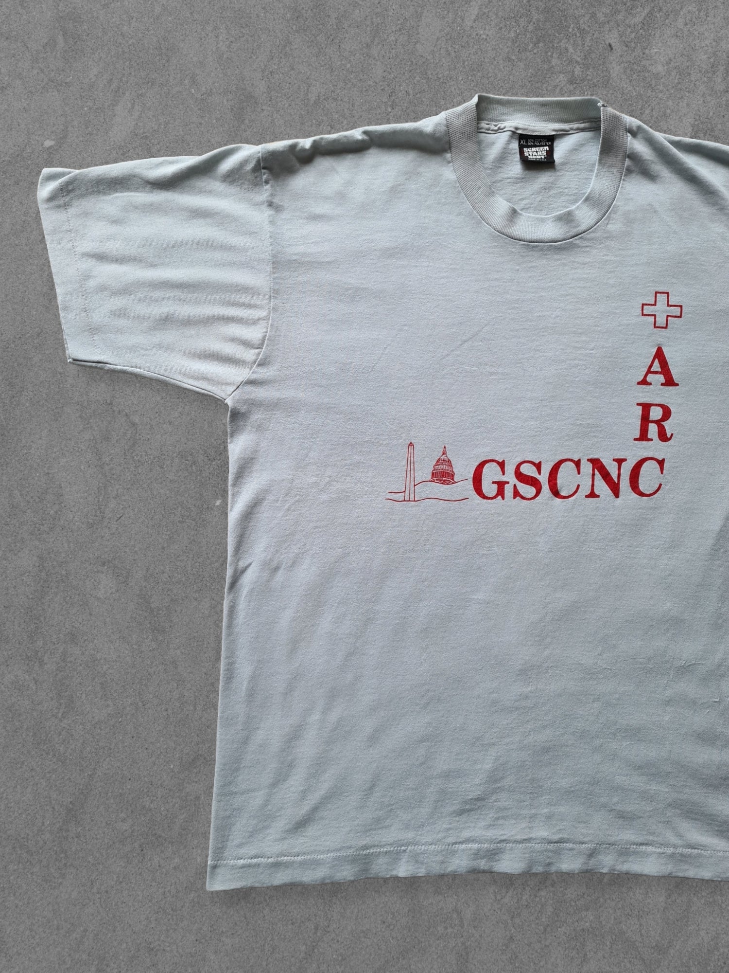 De vintage winkel met tweedehands kleding uit de thrift | 90s SCREEN STARS ''GSCNC'' T-SHIRT [XL] T-SHIRT