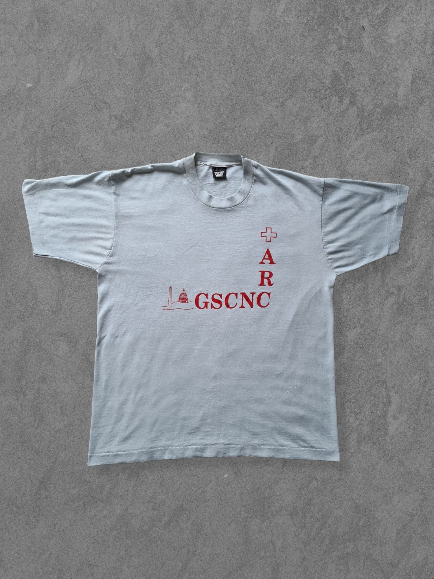 De vintage winkel met tweedehands kleding uit de thrift | 90s SCREEN STARS ''GSCNC'' T-SHIRT [XL] T-SHIRT