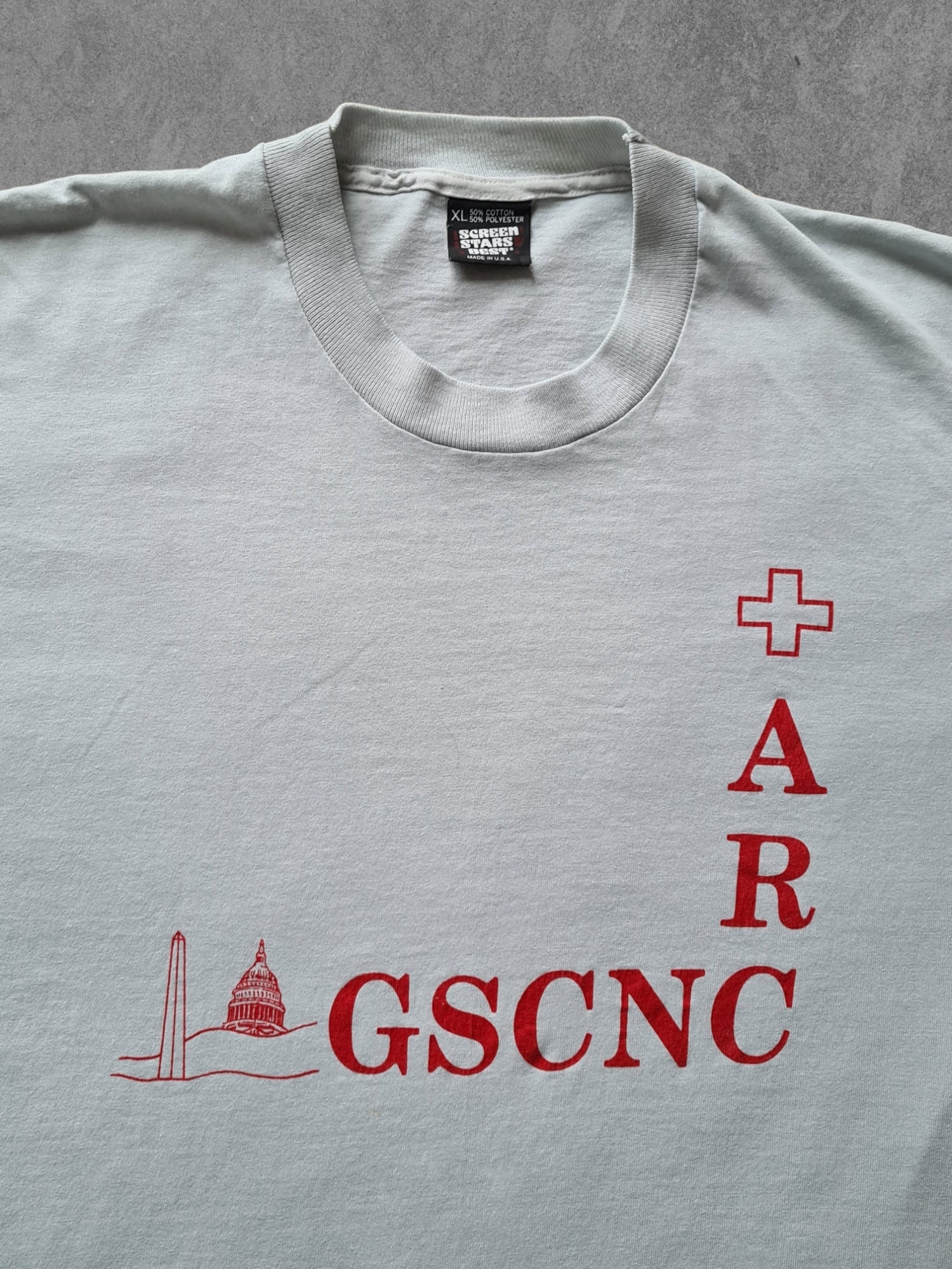 De vintage winkel met tweedehands kleding uit de thrift | 90s SCREEN STARS ''GSCNC'' T-SHIRT [XL] T-SHIRT