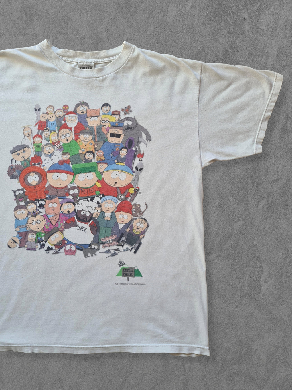 De vintage winkel met tweedehands kleding uit de thrift | 90s TULTEX ''SOUTH PARK SEASON ONE'' T-SHIRT [XL] T-SHIRT