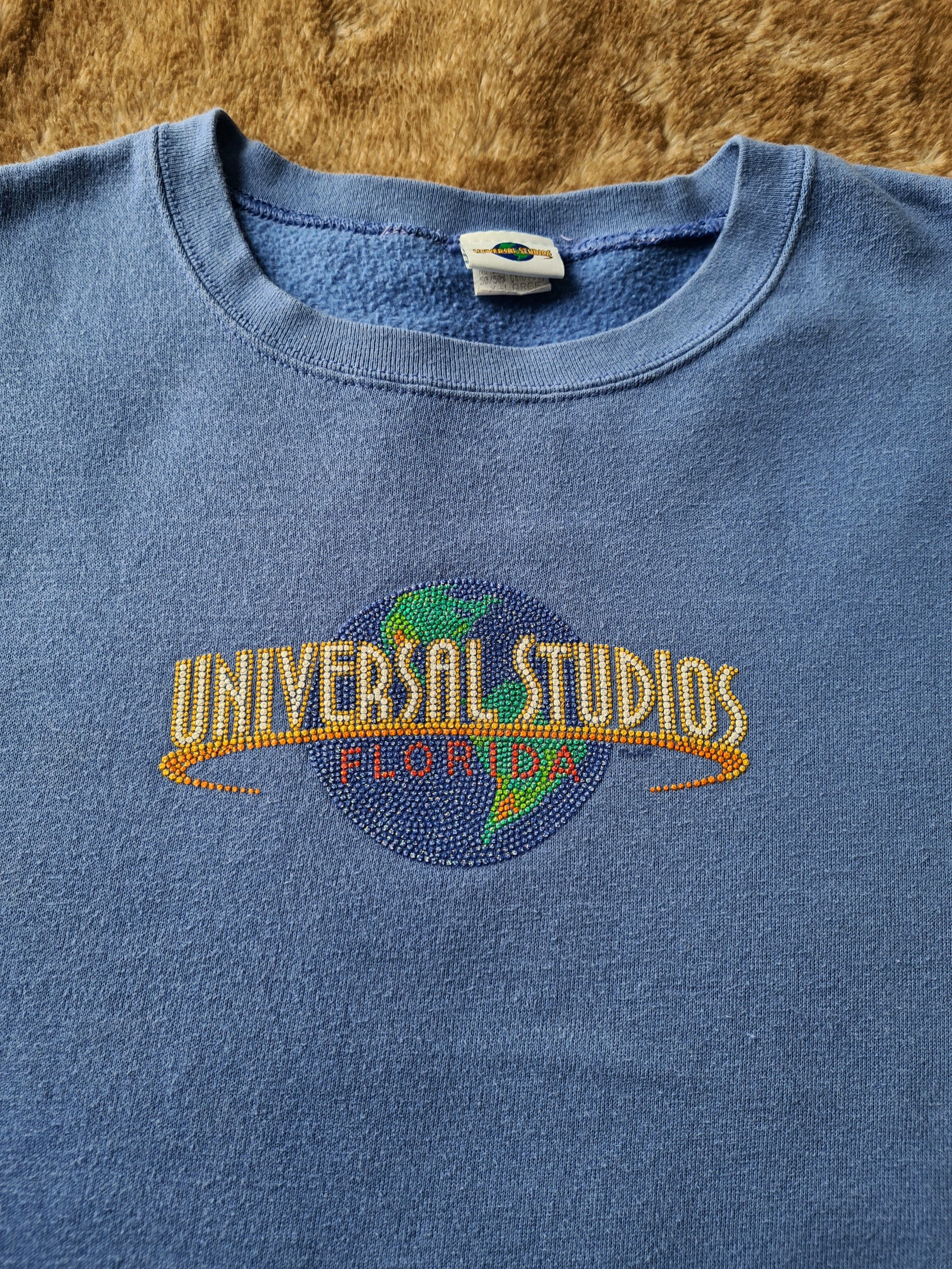 De vintage winkel met tweedehands kleding uit de thrift | 90s UNIVERSAL STUDIOS FLORIDA SWEATSHIRT [XL] SWEATSHIRT